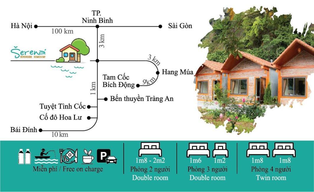 Serena Riverside Homestay - Trang An Ninh Binh Dış mekan fotoğraf